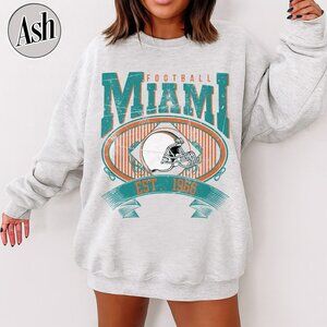 Miami Football Vintage Style Crewneck Sweatshirt 17